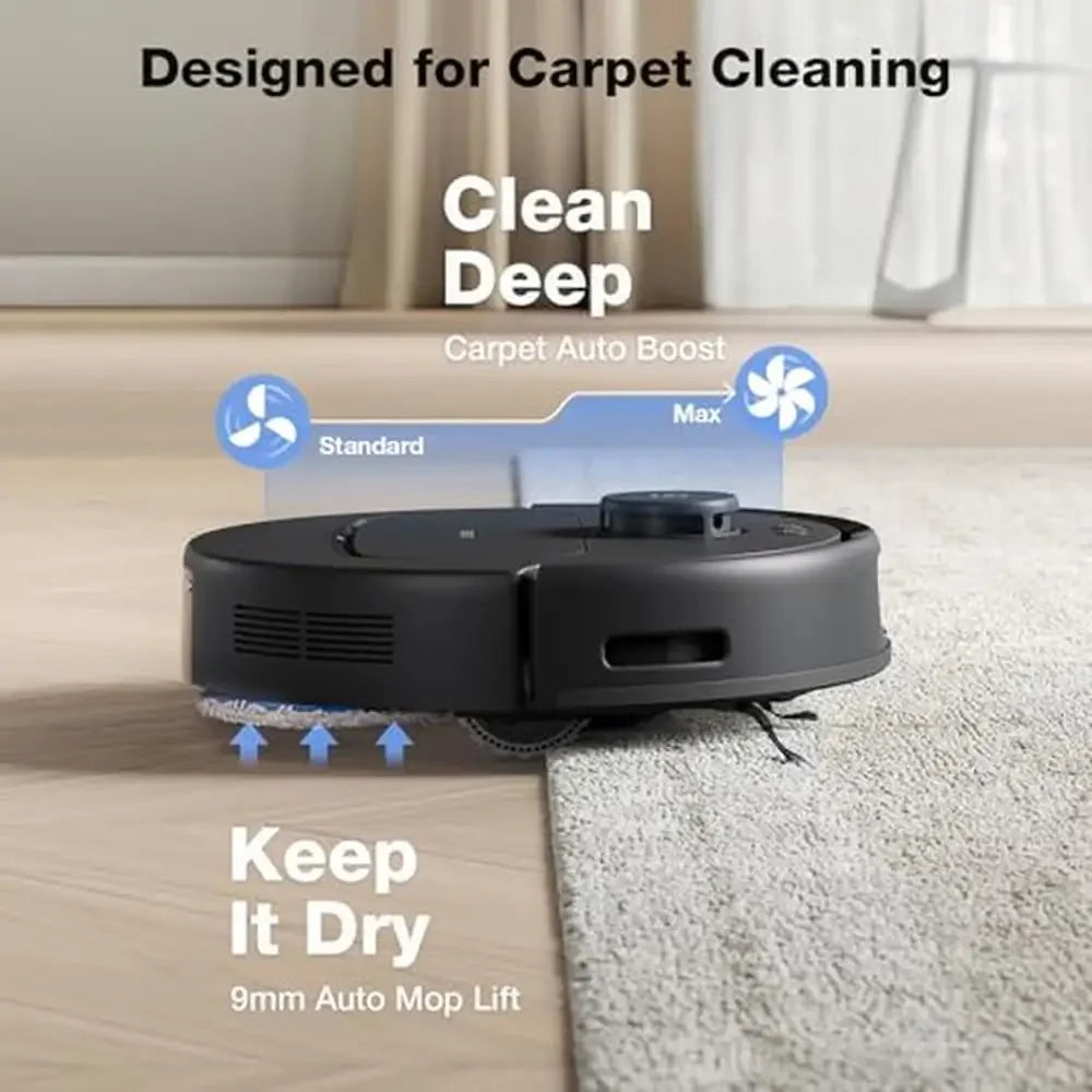 DEEBOT N30 OMNI Robot Vacuum Mop 10000Pa Suction Truedge Adaptive Edge Mopping Zerotangle 2.0 Hot Air-Drying Truemapping Smart